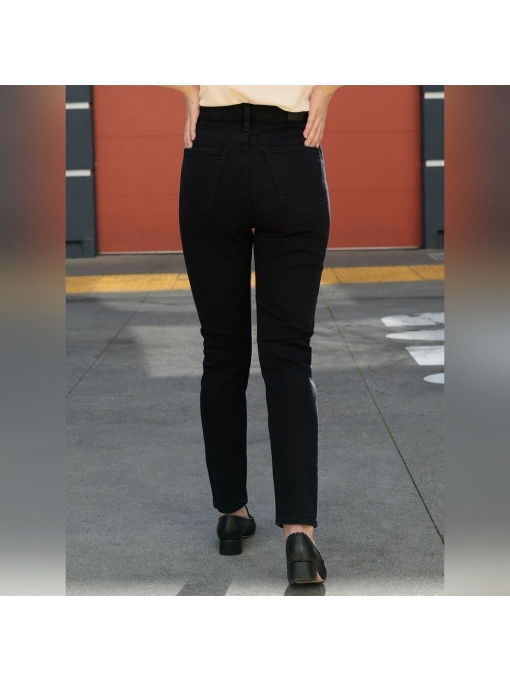 NWT Goldsign | The High Rise Slim In Rinse Dark Wash - Picture 15 of 15